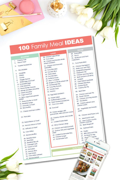 100 Family Meal Ideas