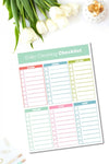 Daily Cleaning Checklist {ONE PAGE}