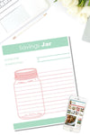 Savings Jar Budgeting Printable