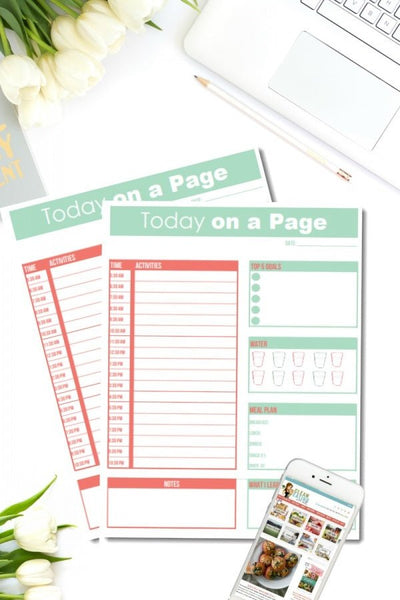 Today on a Page {One Page} Planner